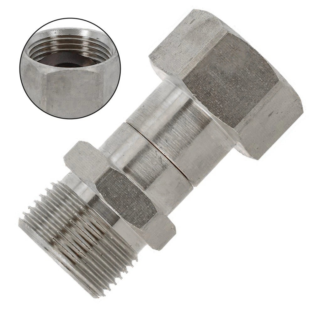 M22 15mm Stainless Steel Swivel Connector for Pressure Washer