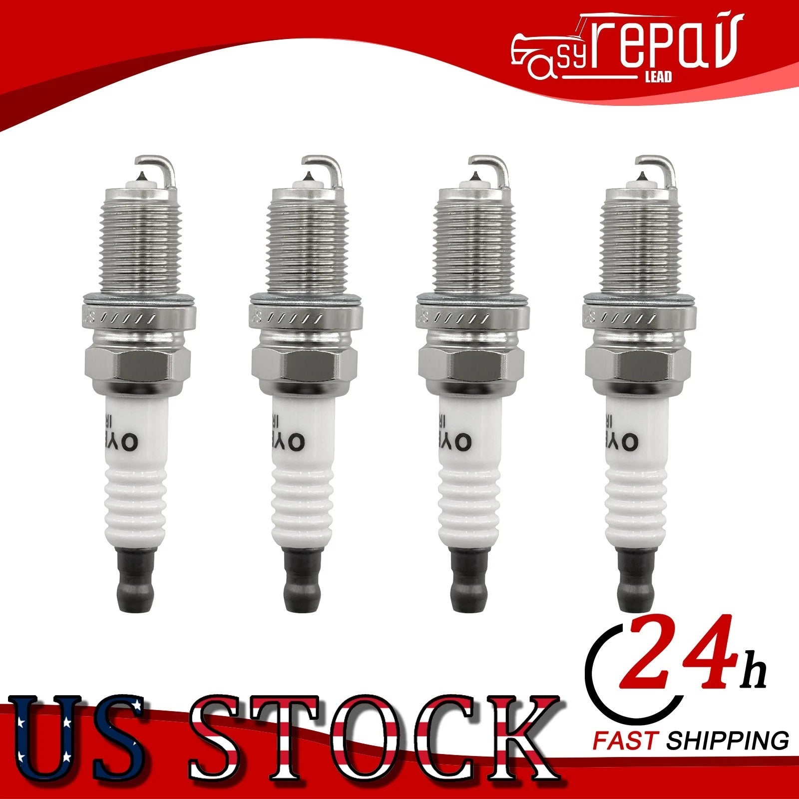4x Iridium Spark Plugs for Acura Integra NSX, Audi 100 A3 A4, BMW 318i/318is/318ti