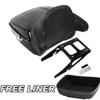 Trunk Mount Rack Backrest Pad for Harley Sport Glide FLSB (2018–2023) Black