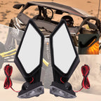 LED Turn Signal Side Mirrors for Can Am Maverick X3/X3 Max (2017–2024)