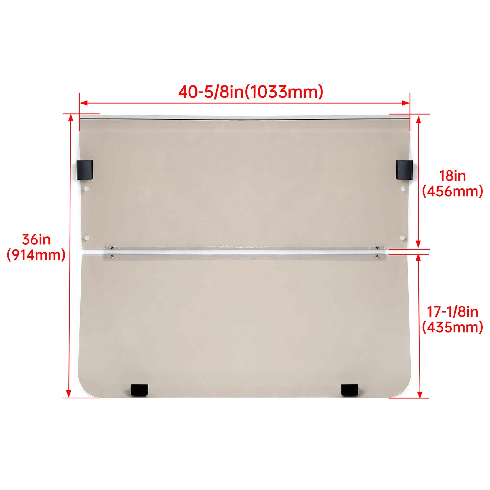 Folding Tinted Windshield for Yamaha Golf Cart (1995-2003)