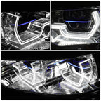 U-Halo LED DRL Projector Headlights for BMW 530i 540i G30 (2017–2020)