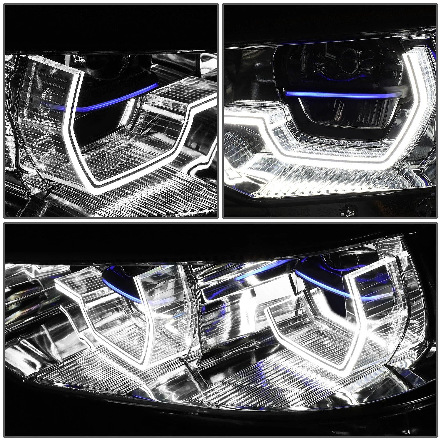 U-Halo LED DRL Projector Headlights for BMW 530i 540i G30 (2017–2020)