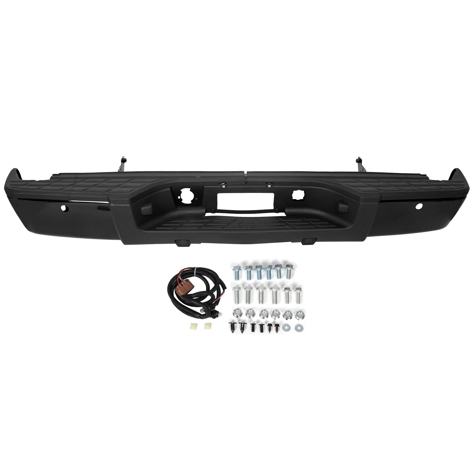 Rear Step Bumper w/ Sensor for GMC Sierra, Chevy Silverado 1500 (2007–2013)