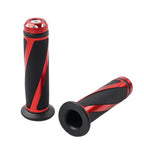 Rubber Gel Hand Grips for Yamaha MX ATV Dirt Bike (7/8", Red)