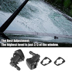 5pcs Front Windshield Washer Nozzle Kit 55157319AA for Jeep Liberty (2008–2012)