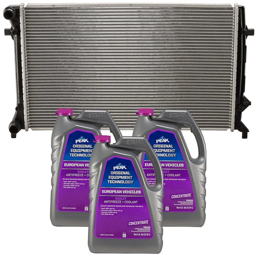 Set of 2 Radiators for VW Jetta Golf Rabbit (2006–2009)