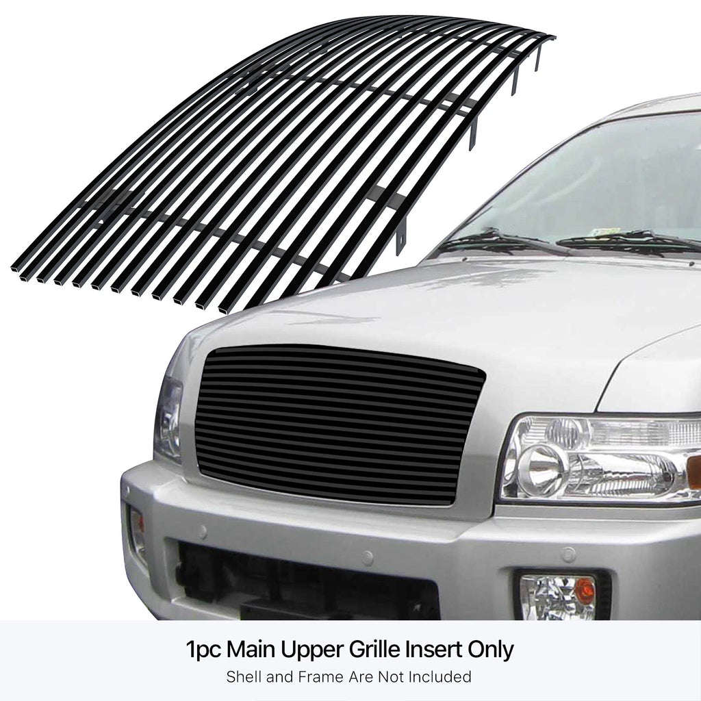 Upper Stainless Steel Black Billet Grille Insert for Infiniti QX56 (2004–2010)