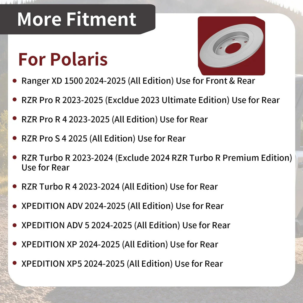 Rear Brake Rotor for Polair XPEDITION ADV 5 / XPEDITION XP 5 (2024–2025)