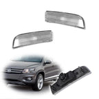 2X Front Fender Bumper Side Marker Reflector Light Clear for VW Tiguan (2009–2017)