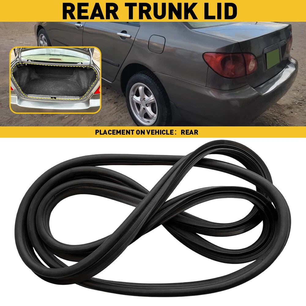 Weatherstrip Rear Trunk Lid Seal Strip for Toyota Corolla (2003–2008)