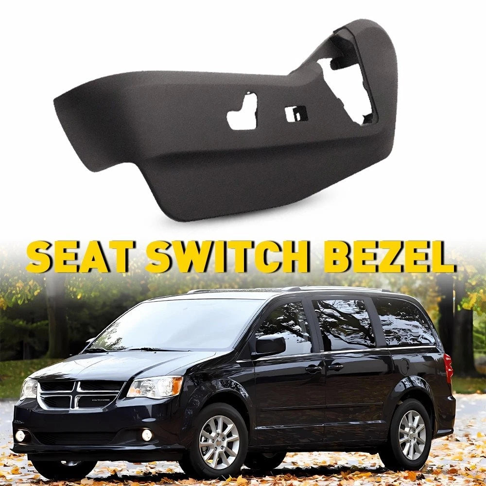 Front Left Seat Switch Bezel for Dodge Grand Caravan, Chrysler Town & Country (2011–2016) 1UQ99DX9AA