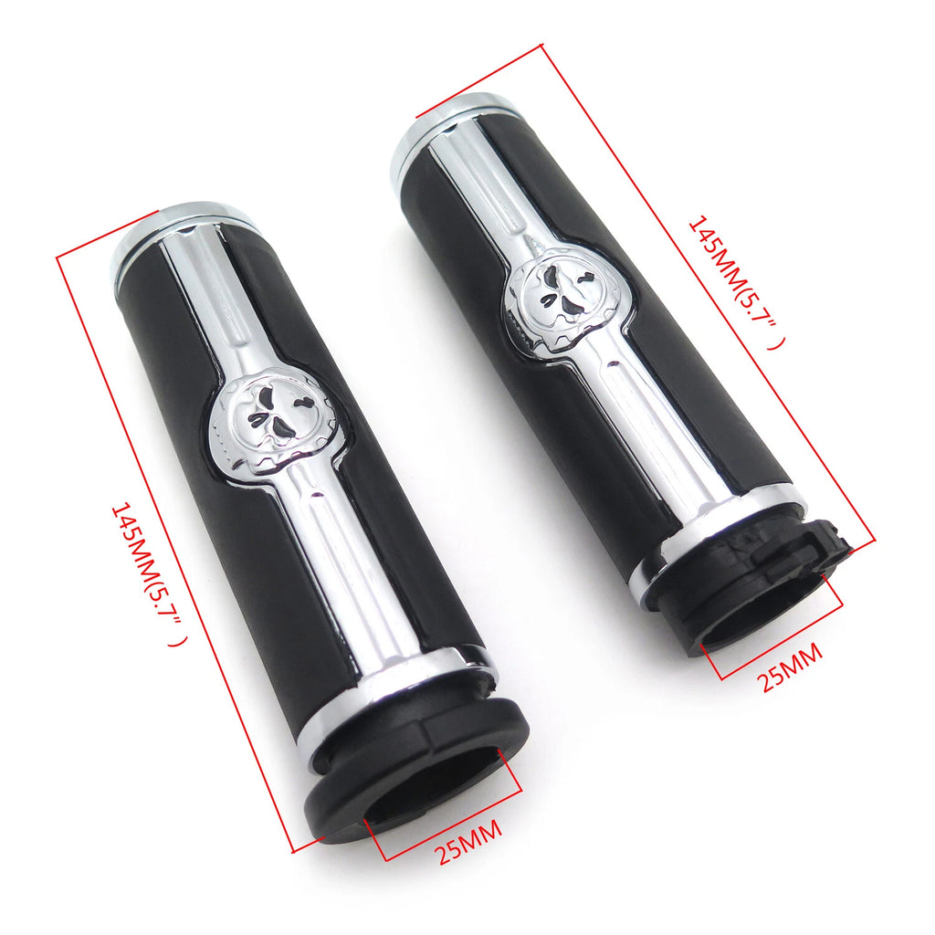 Skull Hand Grips for Harley Davidson VRSC XL XR Dyna Softail (1996–Present)