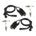 2X Ignition Coil & Spark Plug Cap for Honda Shadow 1100 (1987–2007)
