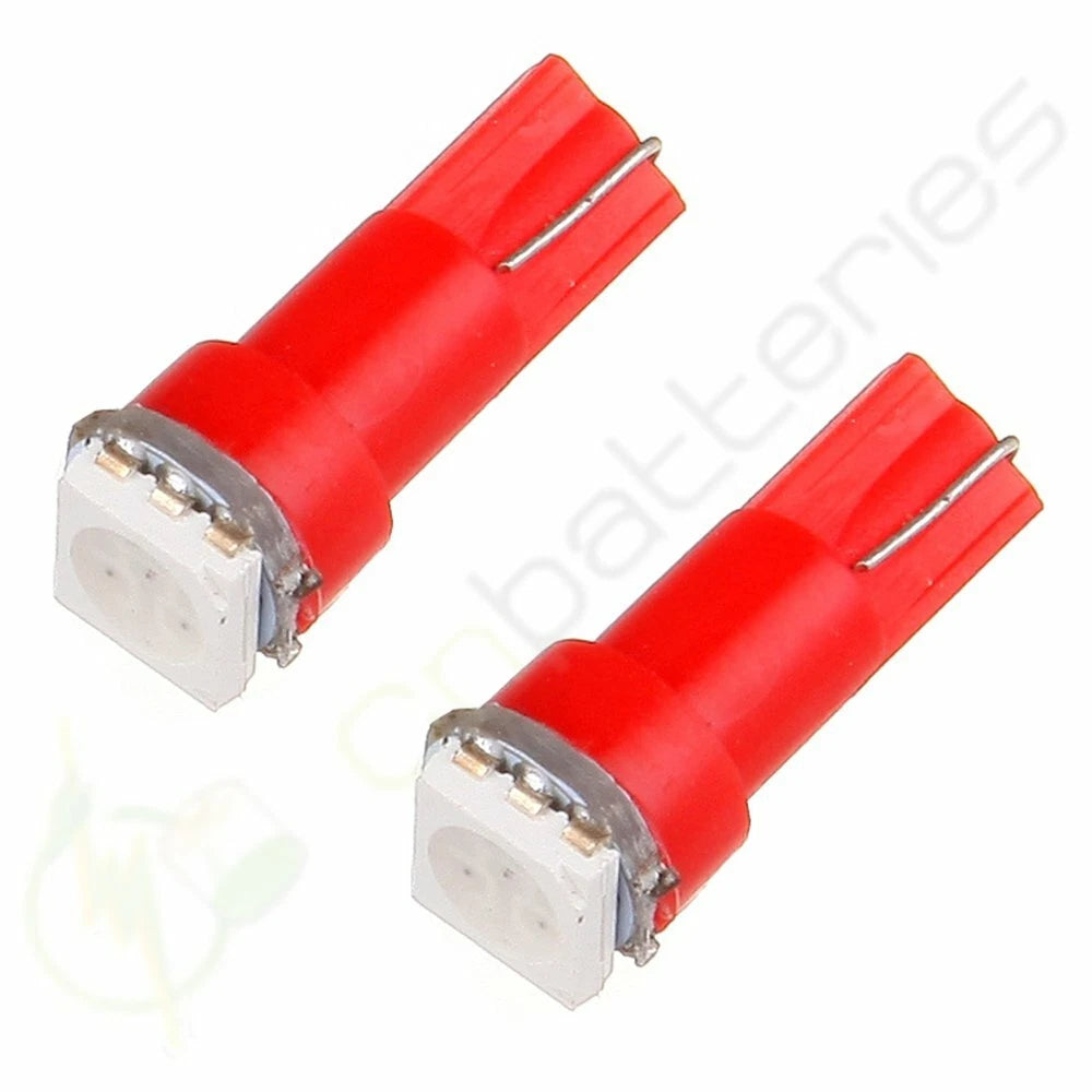 10x T5 5050 1SMD LED Bulbs for Dashboard Gauge Light (1970–1974)