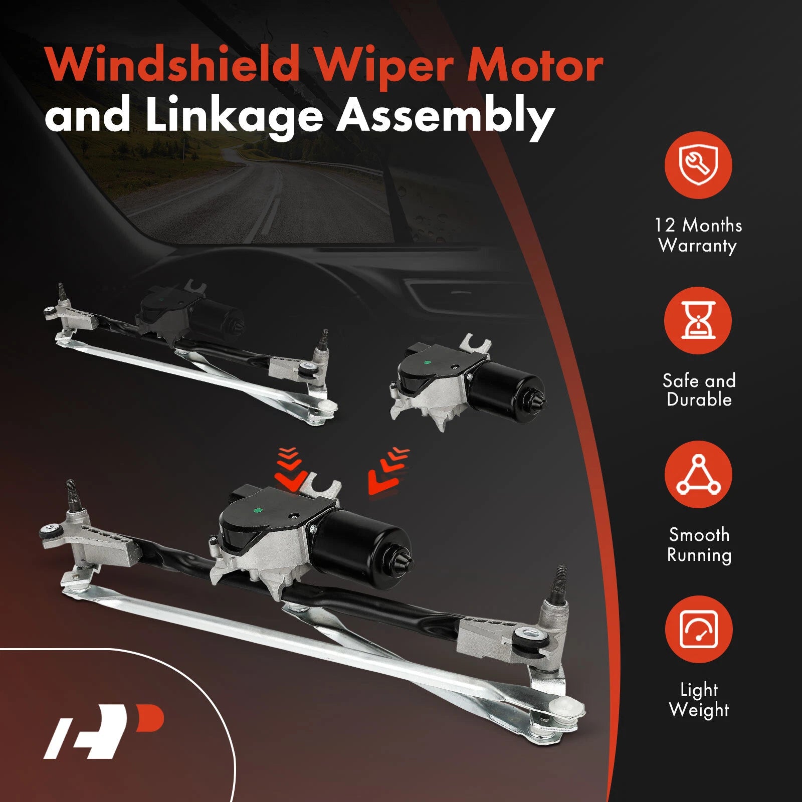 Wiper Motor & Linkage Assembly for Chevy Malibu (1997–2005)