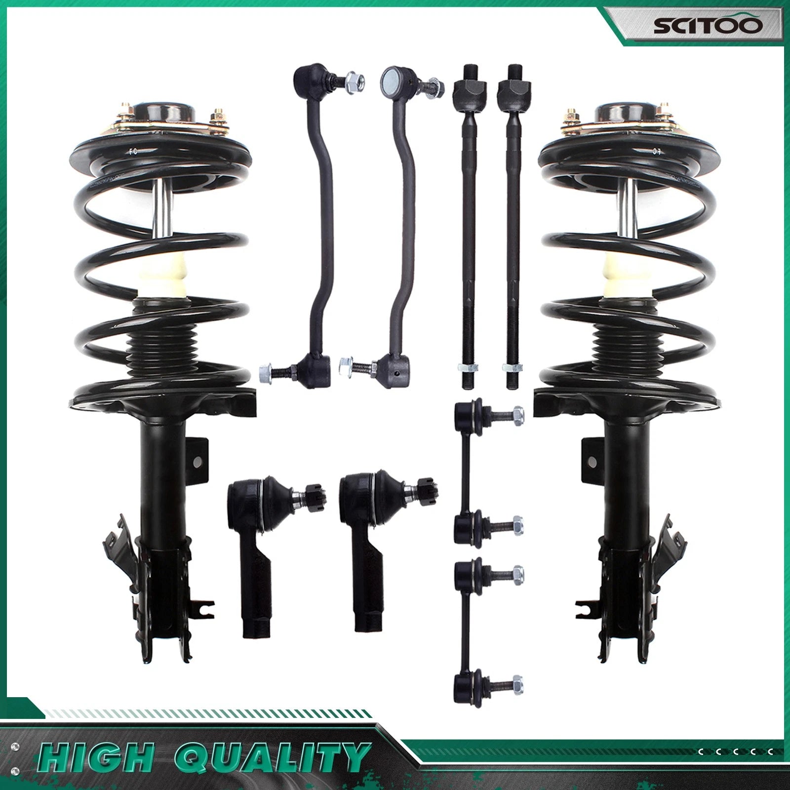 Front Struts, Tie Rods & Sway Bar End Links for Nissan Maxima (2004–2008)