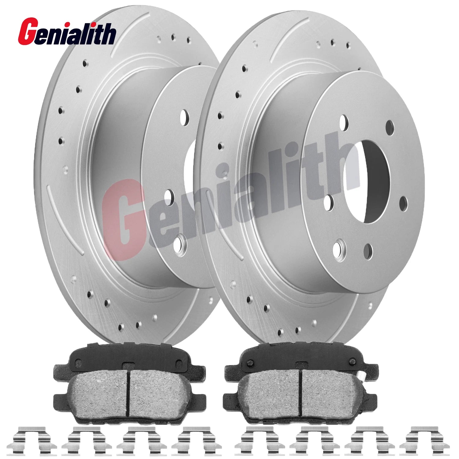 Rear Drilled Slotted Brake Rotors & Ceramic Pads for Nissan Altima Sentra (2002–2022)