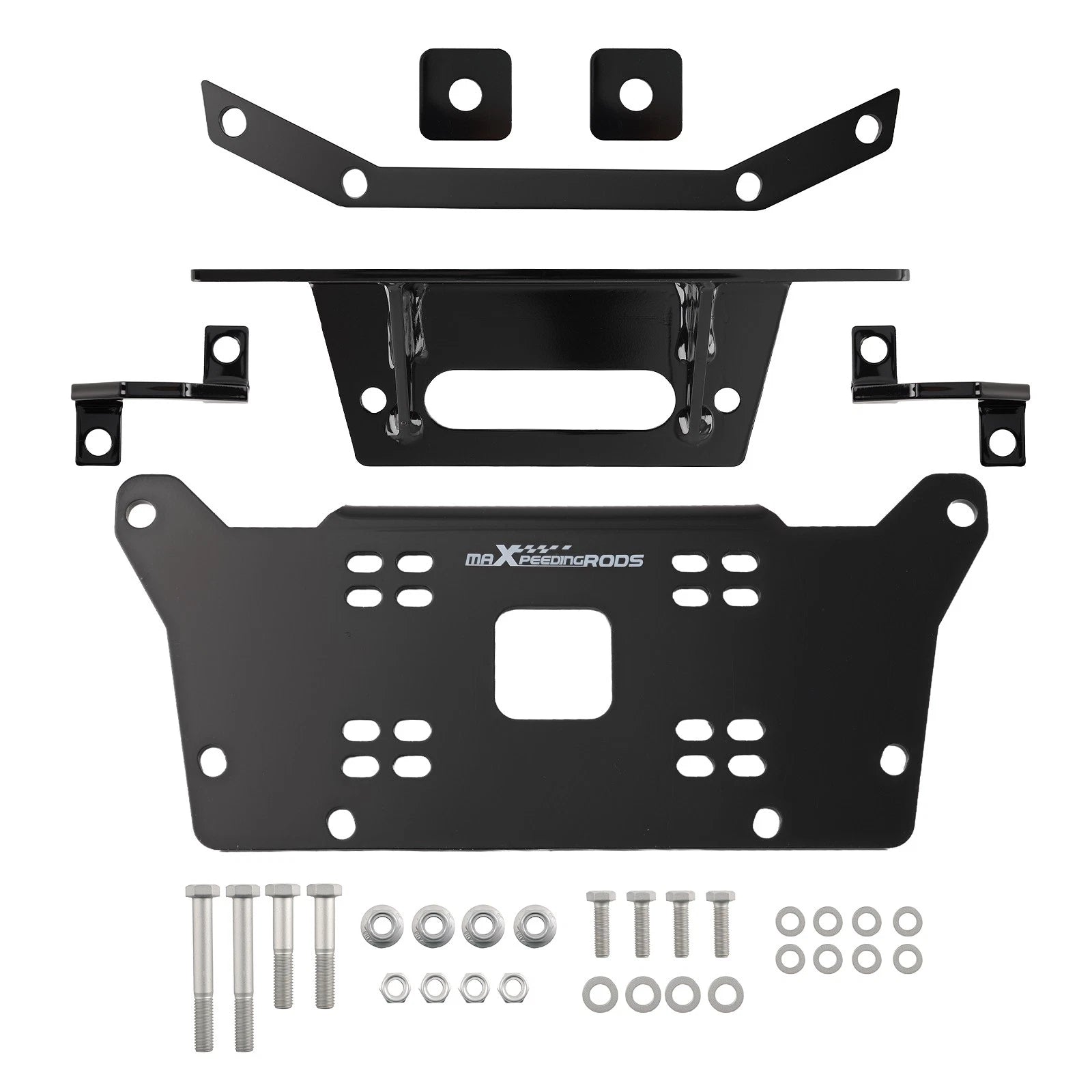 Winch Mount for Honda Talon 1000RS (2023) Black Steel Bolt-on