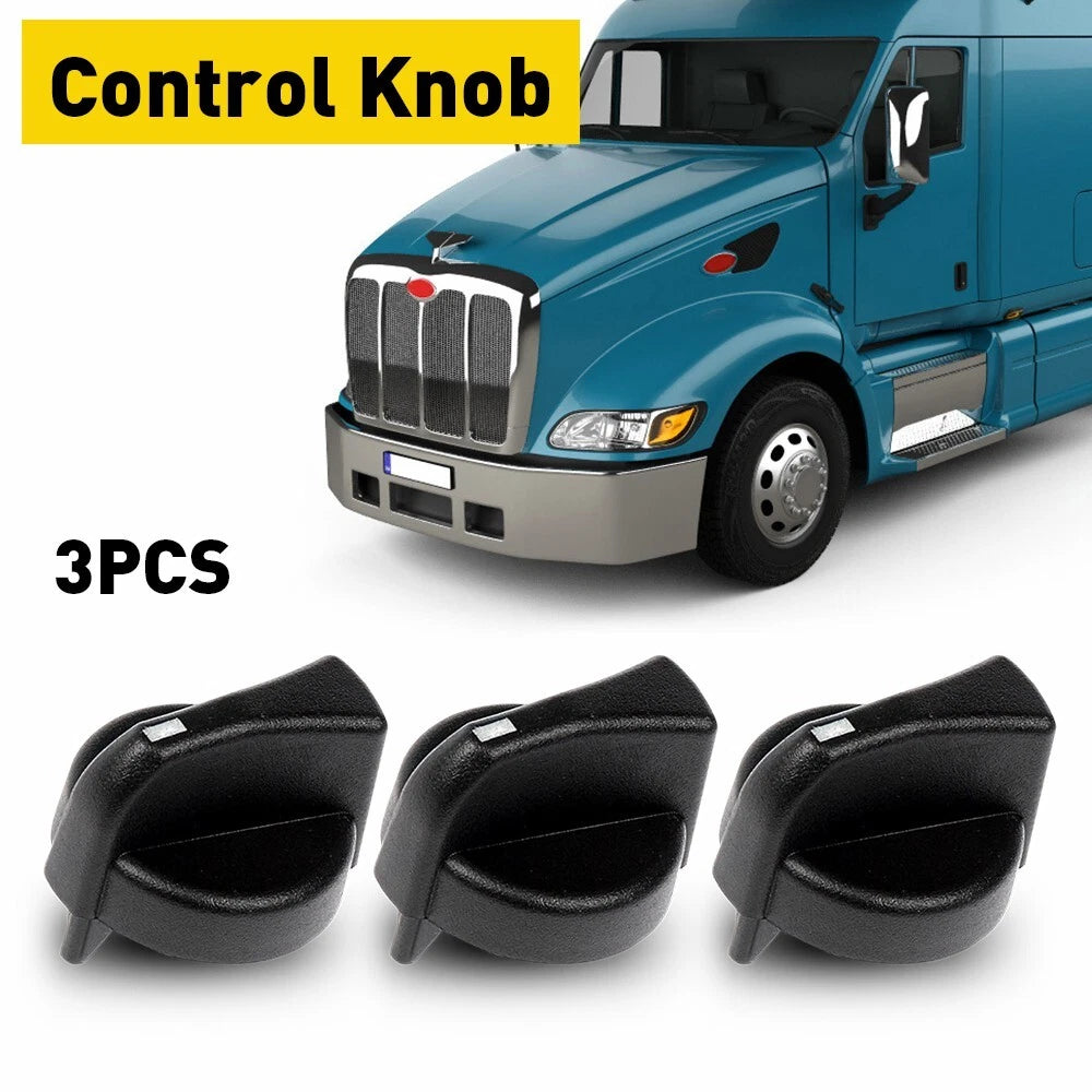 3PC Heater Control Knob for Peterbilt 330 335 357 367 378 379 384 386 PY44P5