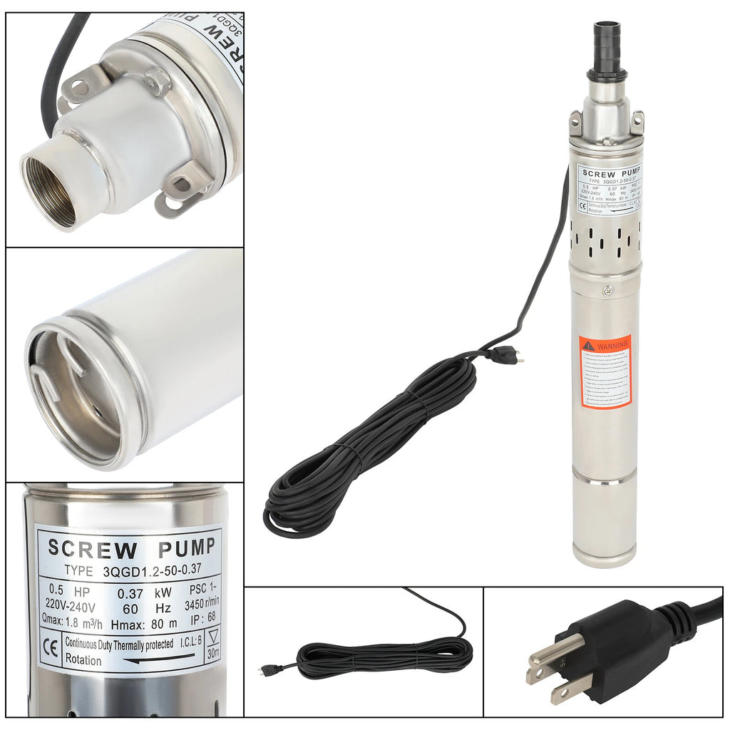 Submersible Screw Pump for Stainless Steel Applications