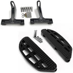 Black Knob Leaf Dominator Passenger Footboard for Harley Touring (1993–2019)