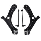2X Front Lower Control Arms + 2X Sway Bar End Links for Volkswagen Passat Beetle (2012–2016)