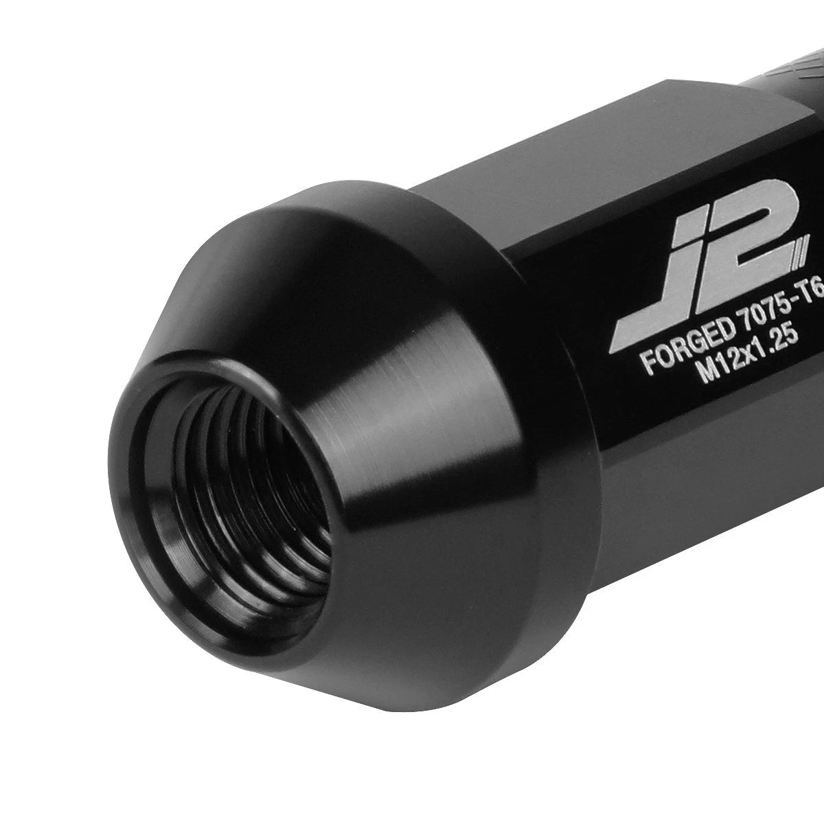 Set of 20 J2 7075-T6 Forged Aluminum M12x1.25 Open-End Lug Nuts for