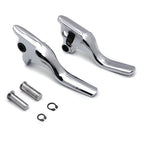 Chrome Smooth Shorty Brake Clutch Levers for Harley Touring Trike (2008–2013)