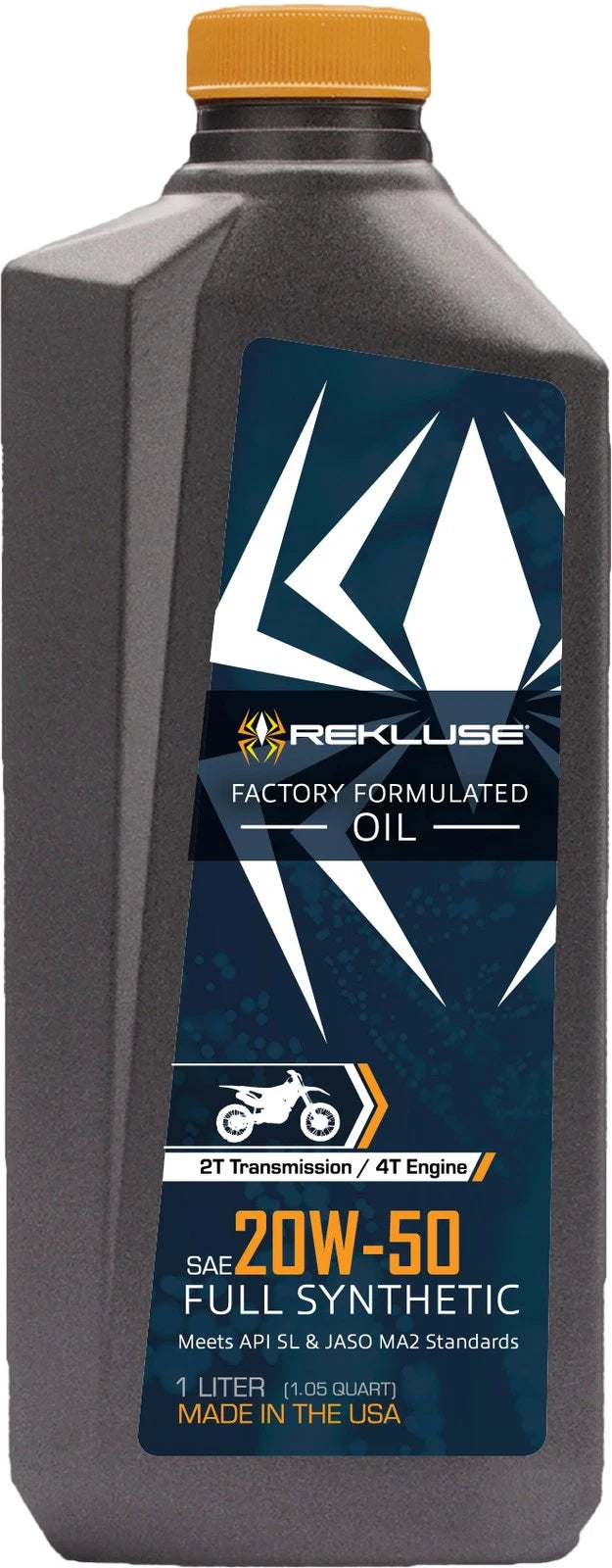 Rekluse Racing 20W50 Full Synthetic Engine & Transmission Oil 1L for 4T & 2T