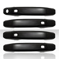Set of 4 Door Handle Covers for 2019 GMC Sierra 1500 LD -Gloss Black w/Smart Key