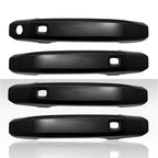 Set of 4 Door Handle Covers for 2019 GMC Sierra 1500 LD -Gloss Black w/Smart Key