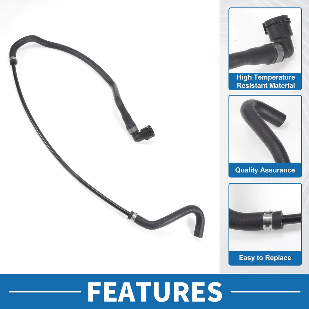 Engine Radiator Hose No. 17127534527 for BMW 750i (2006–2008) Rubber Black