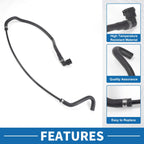 Engine Radiator Hose No. 17127534527 for BMW 750i (2006–2008) Rubber Black