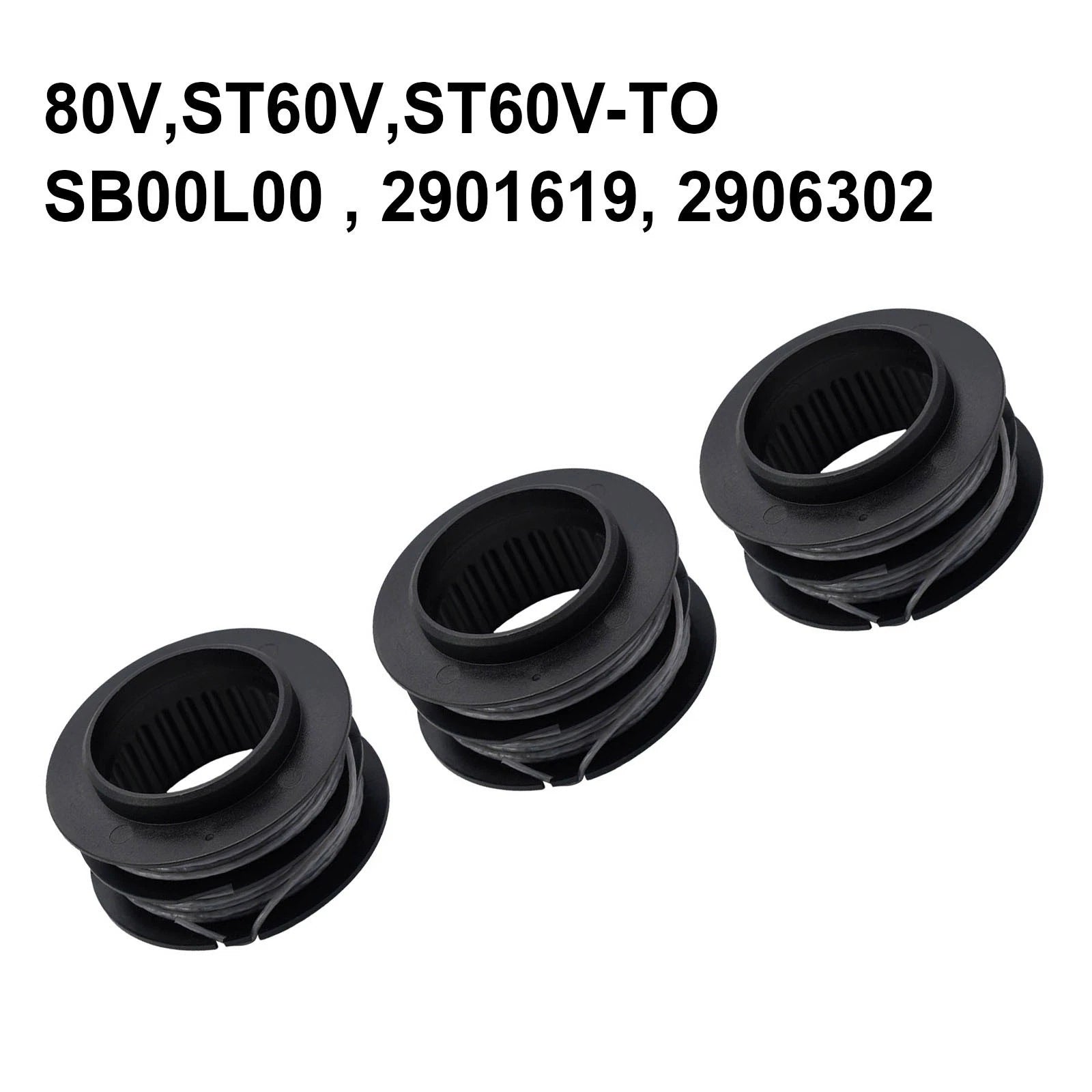 Trimmer Spool Set of 3 for Greenworks 80V (2936602)