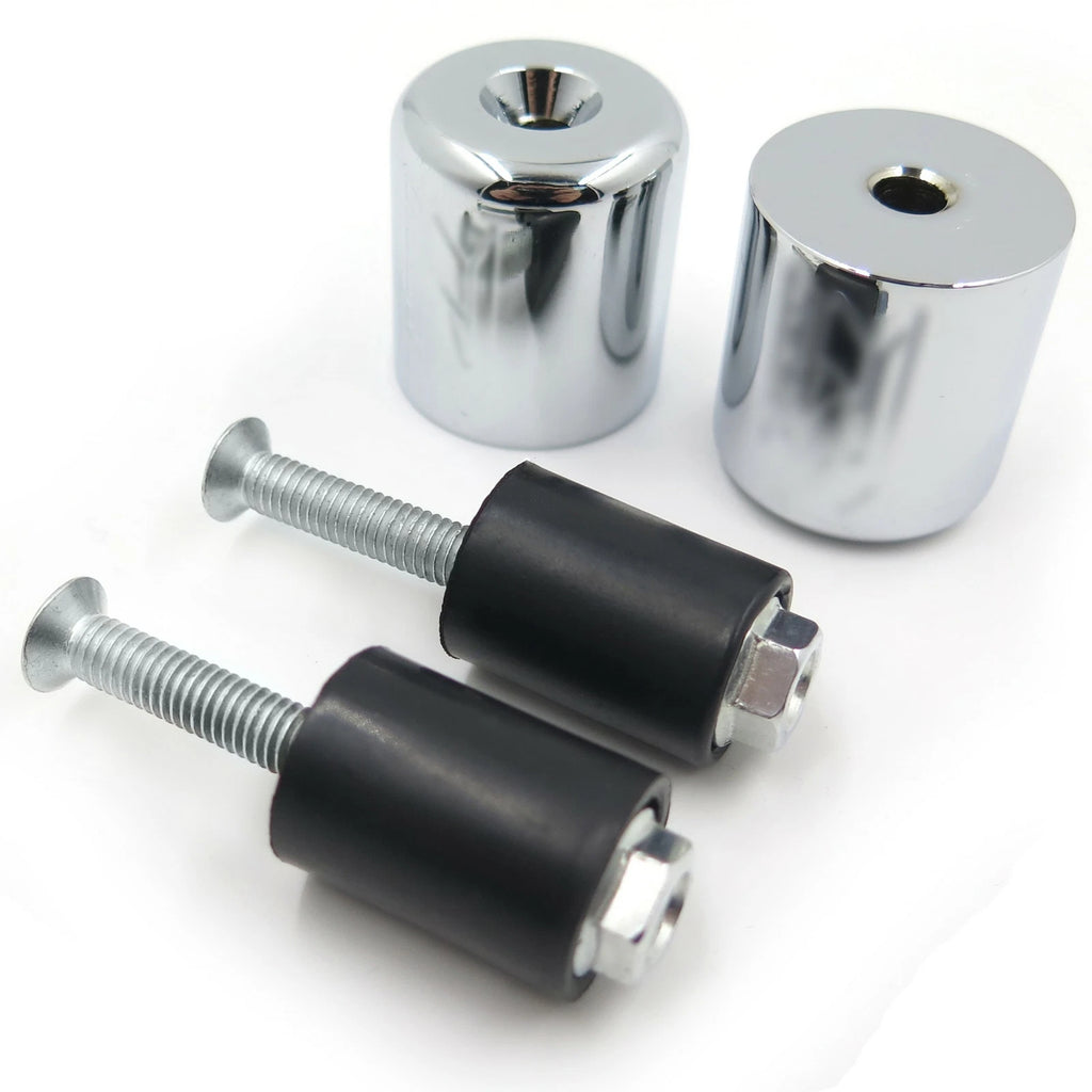 Handlebar Bar End Slider for Suzuki GSXR 600/750 (1992–2014) Chrome Rubber