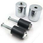 Handlebar Bar End Slider for Suzuki GSXR 600/750 (1992–2014) Chrome Rubber