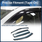 Set of 4 Window Deflectors for Toyota RAV4 (2013–2018) Black Vent Visors