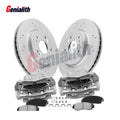Front Brake Rotors with Ceramic Pads & Calipers for Honda CR-V, Acura RDX (2007–2012)