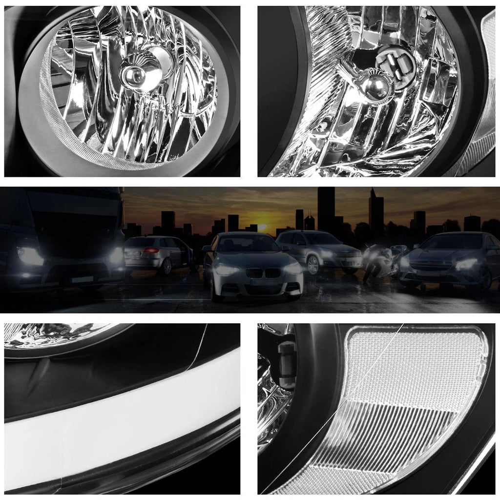 Headlight Lamp with LED DRL for Dodge RAM Pickup (2006–2009)