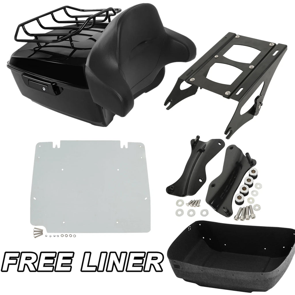 Trunk Pad Rack Plate Docking Kit for Harley Touring Glide (2014–2023)