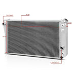 3 Row Aluminum Radiator + Fan Shroud for Chevy S10 Blazer/Pickup V8 (1982–2002)