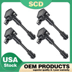 Set of 4 Ignition Coils for Ford Transit Connect, Escape, Fiesta, Fusion (2010–2019) - BM5Z-12029-B, UF674