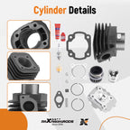 70cc Big Bore Cylinder Kit for Yamaha Zuma YW50 (2002-2011)