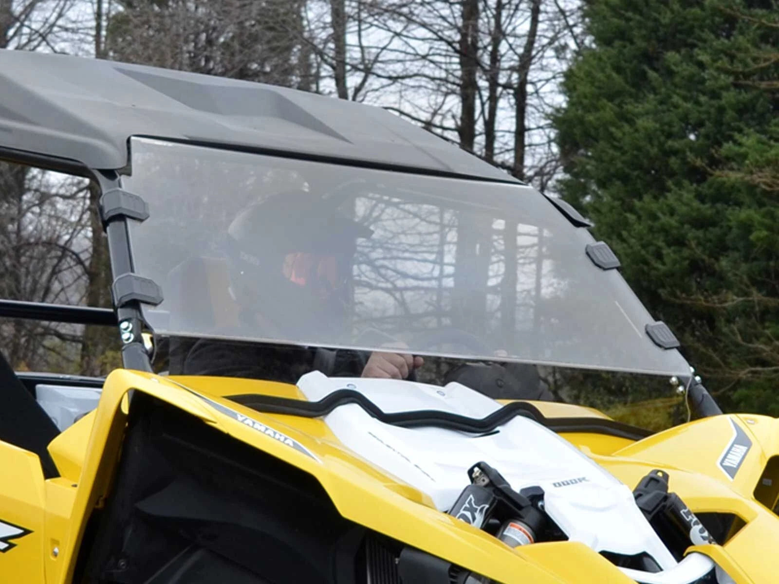 SuperATV Heavy Duty Scratch Resistant Windshield for Yamaha YXZ (2016–2018)