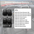Power Window Switch Set for Chevy Silverado GMC Sierra (2007-2015)