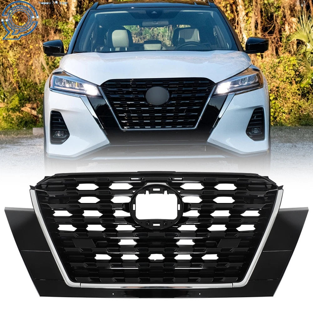 Front Bumper Upper Grille Assembly for Nissan Kicks (2021–2023)
