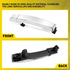 Set of 2 Chrome Exterior Door Handles for Nissan Titan/Armada (2004–2015)