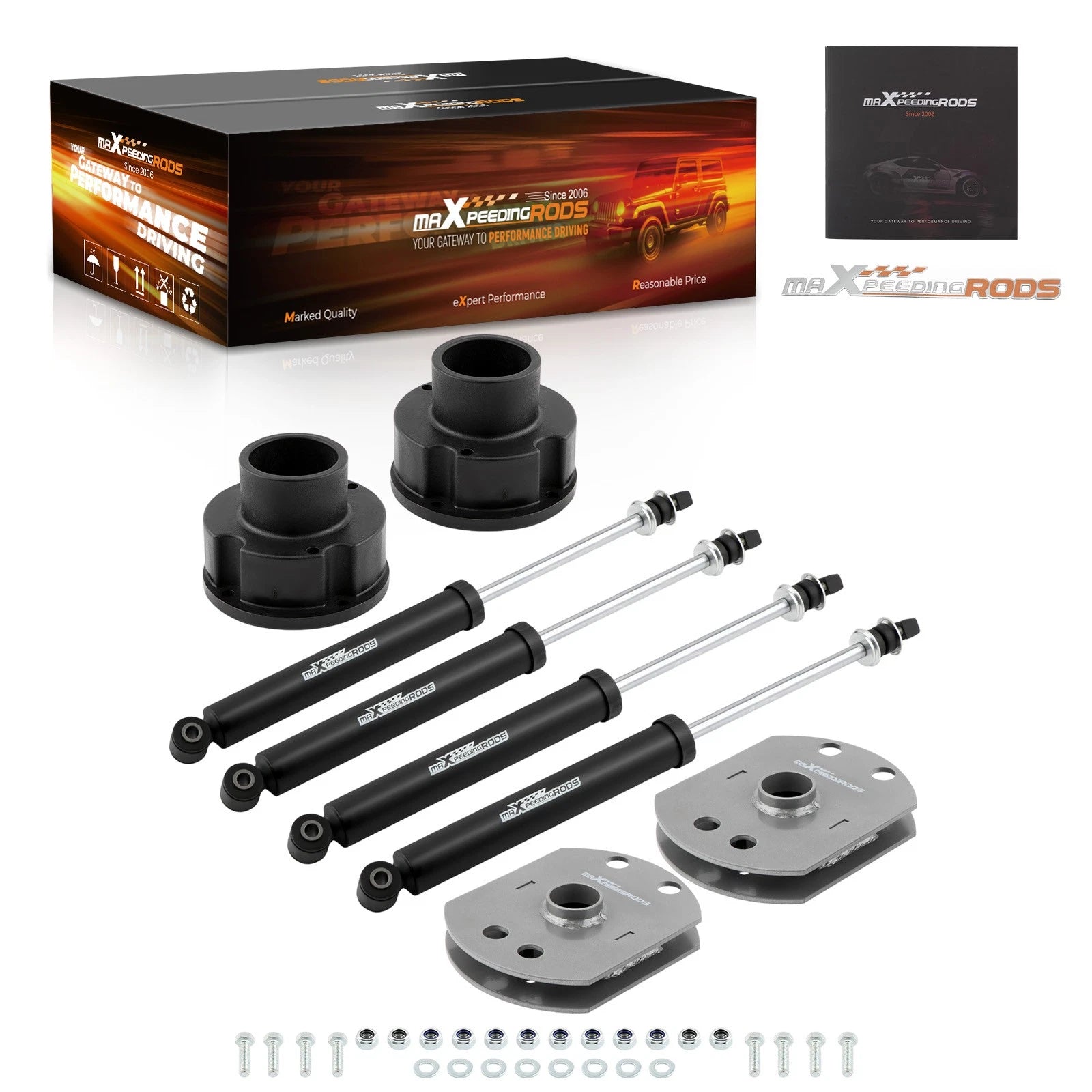 2.5" Leveling Lift Kit with Shocks for Ram 2500 4WD (2014–2022)