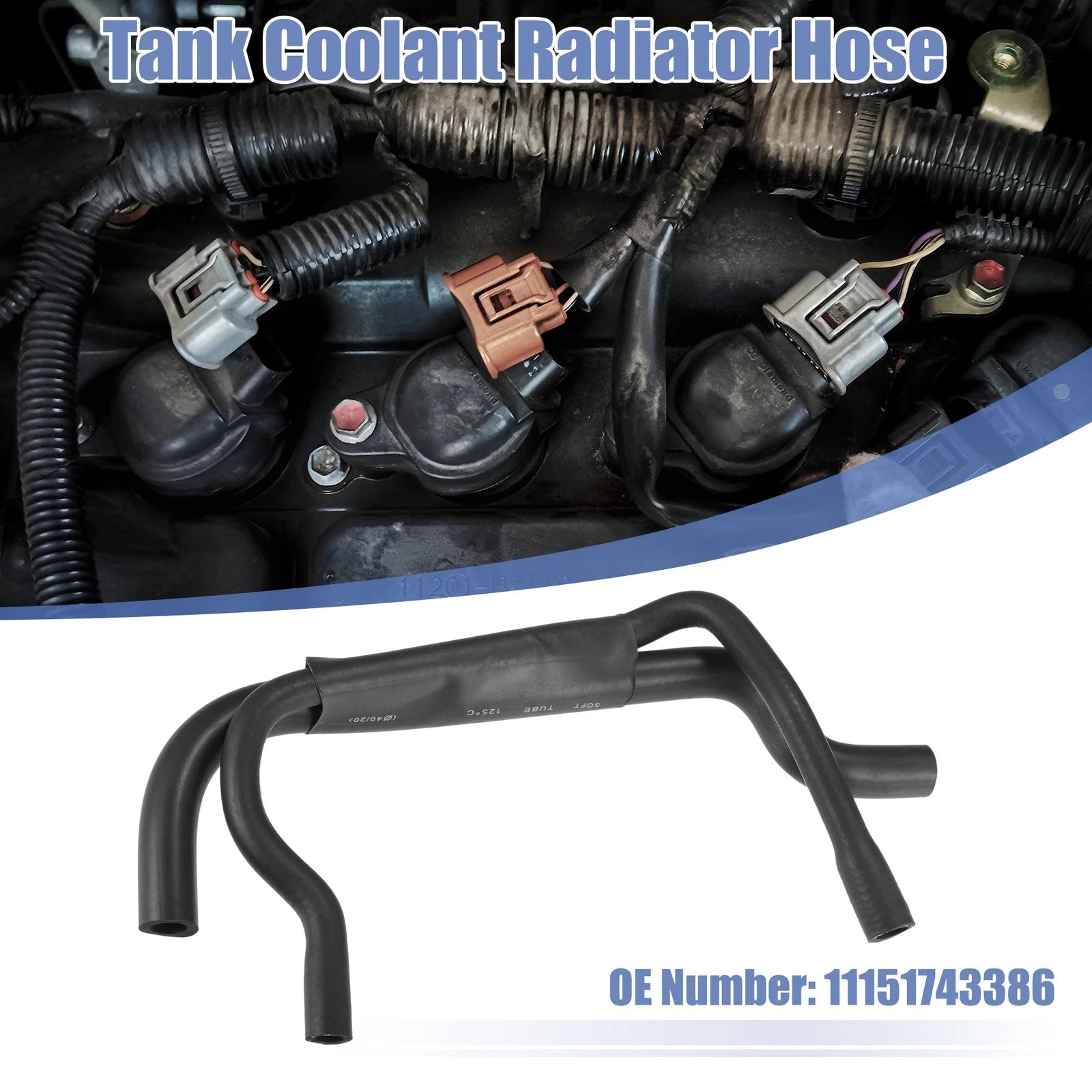 Heater Hose Radiator Expansion Tank Pipe for BMW Z3 (1996–1999) No. 11151743386